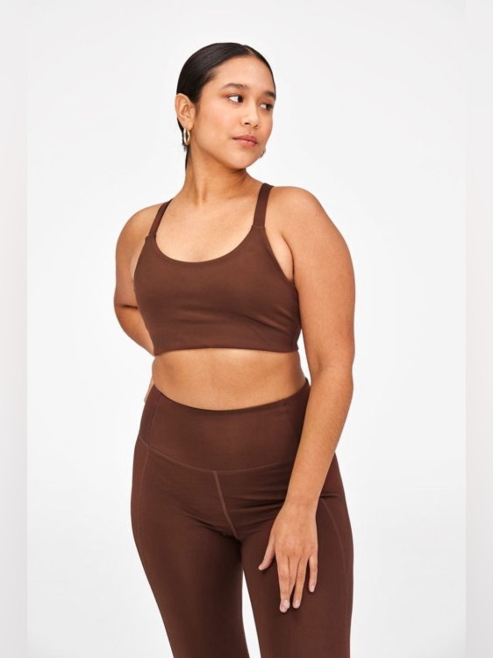 Girlfriend Collective Earth Lou V-Back Sports Bra size XS NWT athleisure workout